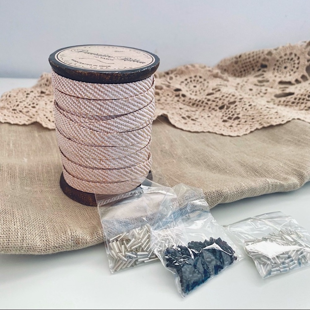 Braid Ribbon Assorted Beads